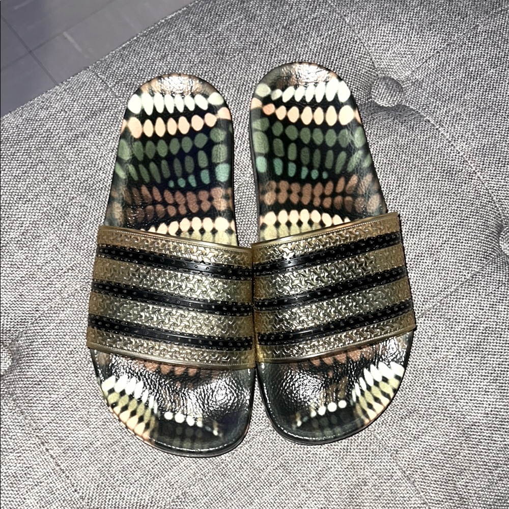 Adidas X Rita Ora Three Stripe Slides- - image 1